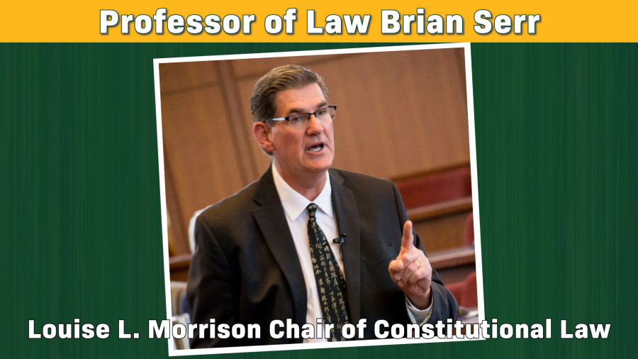 Professor of Law Brian Serr Teaching