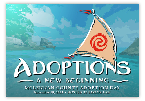 Decorative Image of the 2021 Adoption Day Theme: Adoptions a New Beginning