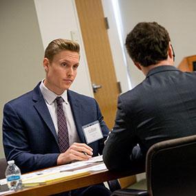 Westford Lang of the University of Colorado Law School during the competition
