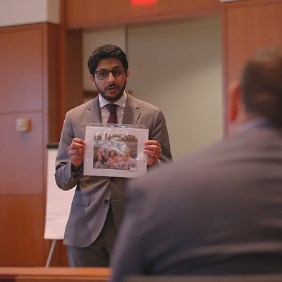 Ali Alekri of New York University School of Law during the final round of Top Gun 2026