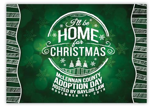 I'll Be Home for Christmas Logo, Adoption Day 2018