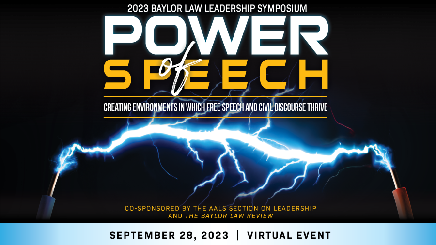 Decorative Image - electricity arcs across a black background with the words Power of Speech superimposed over the current.