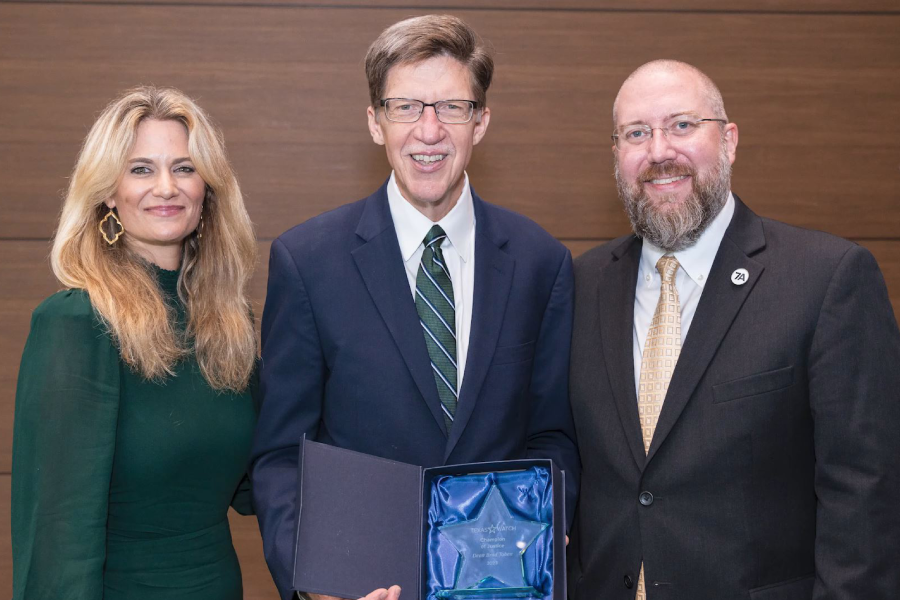 Brad Toben Receiving 2023 Champion of Justice Award from Texas Watch