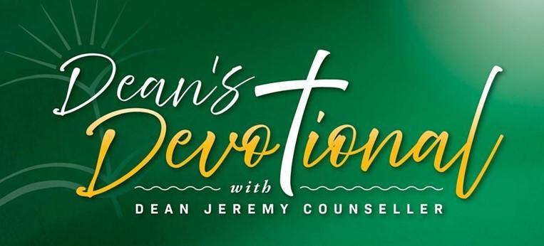 Stylized Text: Dean's Devotional with Dean Jeremy Counseller