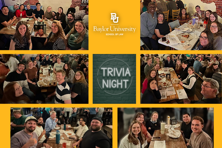 Photo montage of pictures taken during HEAL's trivia night at Southern Roots in Waco