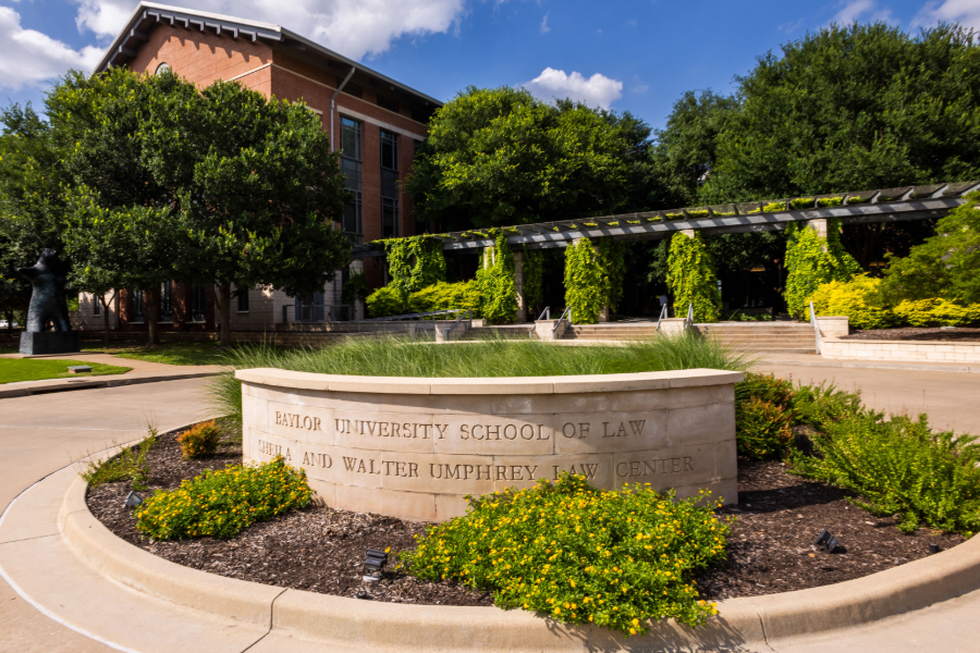 Front view of Baylor University School of Law