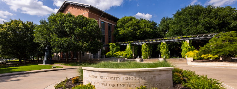 Front view of Baylor University School of Law