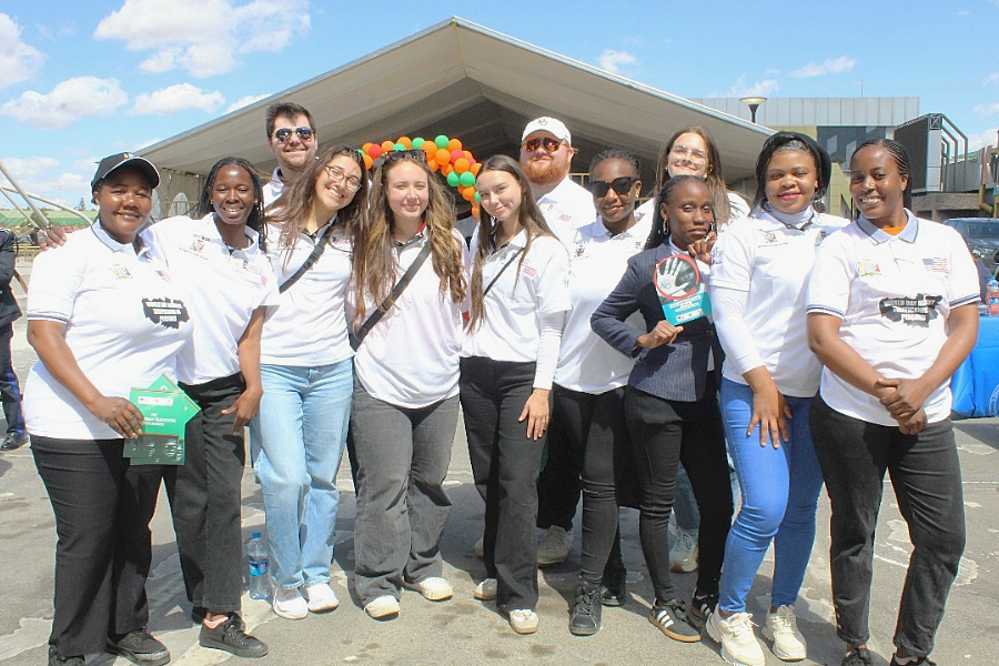 Baylor Law School students pose with UP Zambia staff, Summer 2025