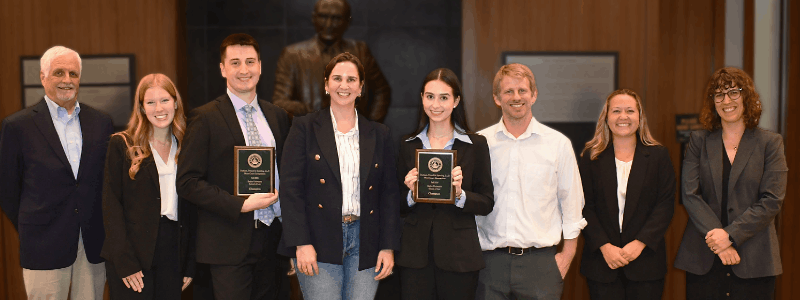 Winners and Judges of the 2026 Durham Pittard and Spalding LLC Moot Court Competition at Baylor Law School pose after event